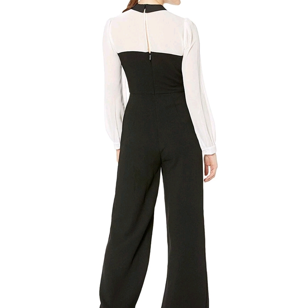 BCBGeneration Black and White Contrast Jumpsuit - Picture 2 of 6